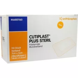 CUTIPLAST Plus sterilní obvaz 5x7 cm, 110 ks