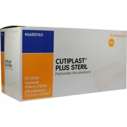 CUTIPLAST Plus sterilní obvaz 10x19,8 cm, 55 ks