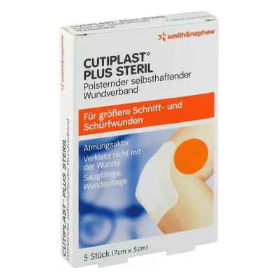 CUTIPLAST Plus sterilní obvaz 5x7 cm, 5 ks