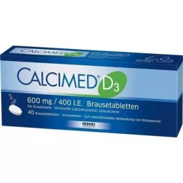 CALCIMED D3 600 mg/400 I.U. šumivé tablety, 40 ks