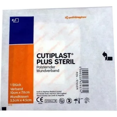 CUTIPLAST Plus sterilní obvaz 7,8x10 cm, 1 ks