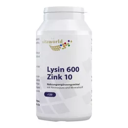 LYSIN 600 mg plus zinek 10 mg kapsle, 120 ks
