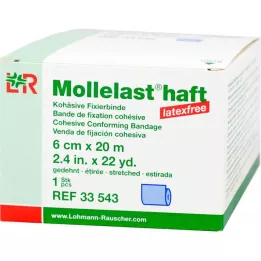 MOLLELAST obvazy bez latexu 6 cmx20 m modré, 1 ks