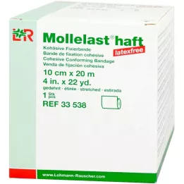 MOLLELAST samolepicí obvazy bez latexu 10 cmx20 m bílé, 1 ks