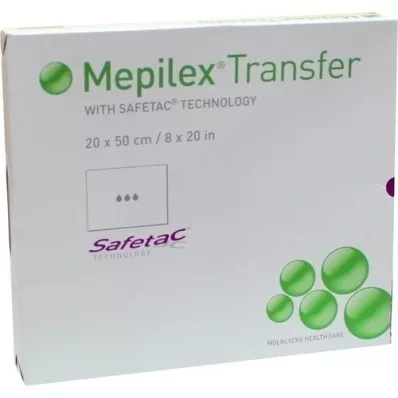 MEPILEX Transferový pěnový obvaz 20x50 cm sterilní, 4 ks