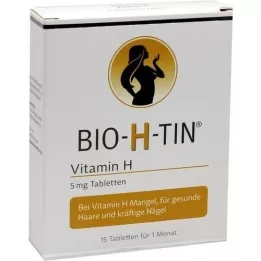 BIO-H-TIN Vitamin H 5 mg na 1 měsíc tablety, 15 ks