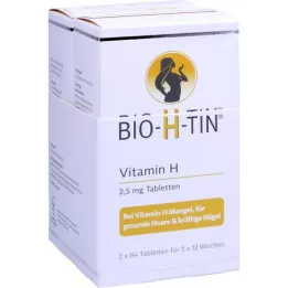 BIO-H-TIN Vitamin H 2,5 mg na 2x12 týdnů tbl, 2x84 ks