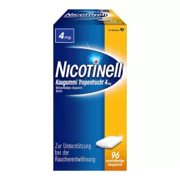NICOTINELL Žvýkačky tropické ovoce 4 mg, 96 ks