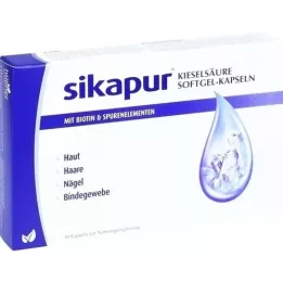 SIKAPUR Softgelové kapsle s kyselinou křemičitou a biotinem, 30 ks