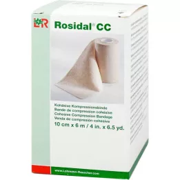 ROSIDAL CC Kohezivní kompresivní obvaz 10 cm x 6 m, 1 ks