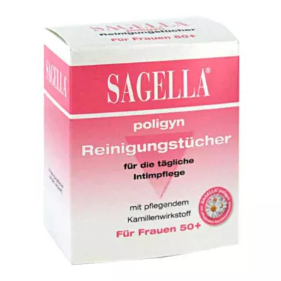 SAGELLA poligyn čisticí ubrousky pro intimní hygienu, 10 ks