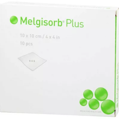 Melgisorb Plus Alginátový obvaz 10x10 cm sterilní, 10 ks