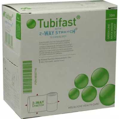 TUBIFAST Dvoucestný protahovací pásek 5 cmx10 m zelený, 1 ks