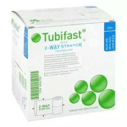 TUBIFAST Dvoucestný streč 7,5 cmx10 m modrý, 1 ks