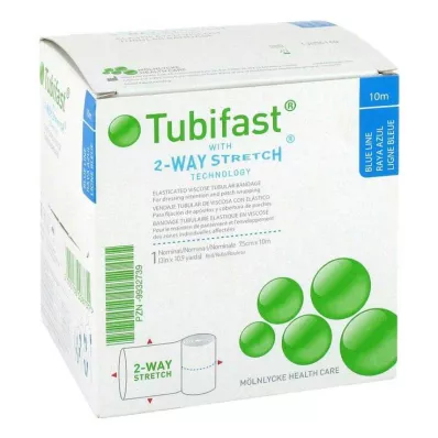 TUBIFAST Dvoucestný streč 7,5 cmx10 m modrý, 1 ks