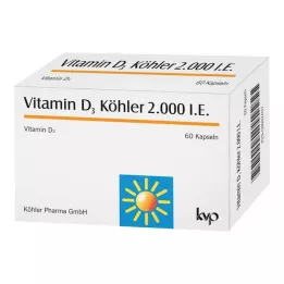 VITAMIN D3 KÖHLER 2 000 I.U. kapsle, 60 ks