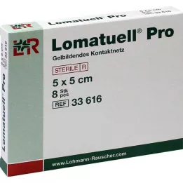 LOMATUELL Na 5x5 cm sterilní, 8 ks