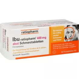 IBU-RATIOPHARM 400 mg akut Schmerztbl.Filmtabl., 50 ks