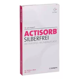 ACTISORB SILBERFREI Aktivní uhlí 10,5x19 cm, 10 ks