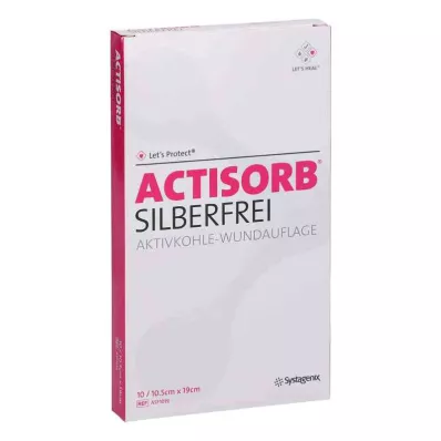 Obklady Actisorb bez stříbra 10,5x19 cm, 10 ks