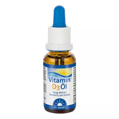 Vitamin D3 olej Dr.Jacobs drops, 20 ml