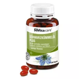 SOVITA CARE Olej z černého kmínu Plus Softgels, 200 kapslí