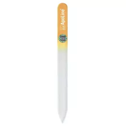 APOLINE Pilník na nehty skleněný 14 cm oranžový, 1 ks