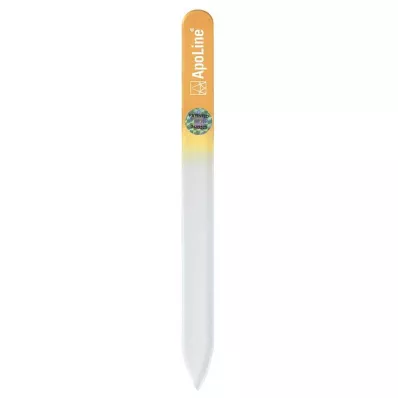 Pilník na nehty Apoline skleněný 14 cm oranžový, 1 ks
