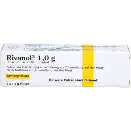 RIVANOL 1,0 g prášku, 5 ks