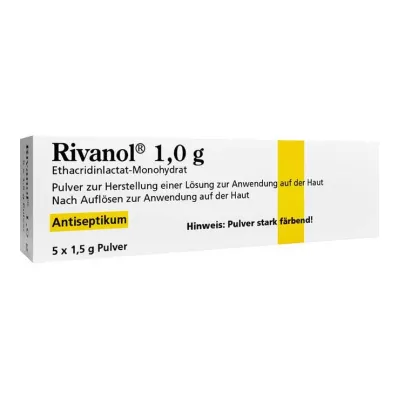 Rivanol 1,0 g prášek, 5 ks
