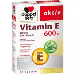 DOPPELHERZ Vitamin E 600 N Softgels, 80 kapslí