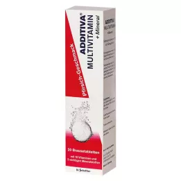 ADDITIVA Multivit. +Mineral Peach R šumivé tablety, 20 ks