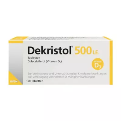 Dekristol 500 IU tablety, 100 ks
