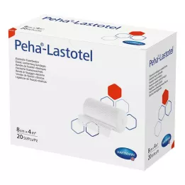 PEHA-LASTOTEL Fixační obvaz 8 cmx4 m, 20 ks