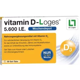 VITAMIN D-LOGES 5 600 I.U. týdenní depotní žvýkací tablety, 30 ks