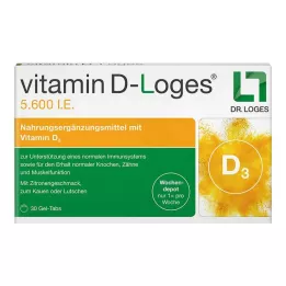 VITAMIN D-LOGES 5 600 I.U. týdenní depotní žvýkací tablety, 30 ks