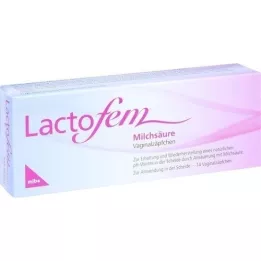LACTOFEM Vaginální čípky s kyselinou mléčnou, 14 ks