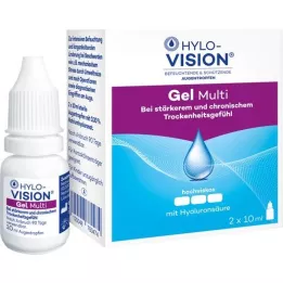 HYLO-VISION Gelové oční kapky, 2X10 ml