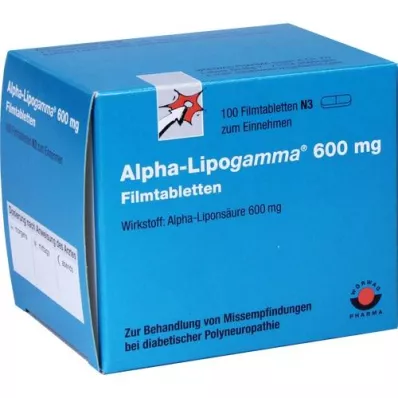 ALPHA-LIPOGAMMA 600 mg potahované tablety, 100 ks