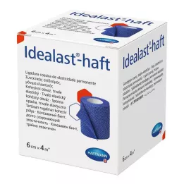 IDEALAST-barevný obvaz 6 cmx4 m modrý, 1 ks