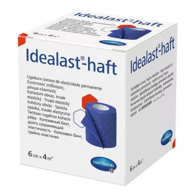 Idealast-haft barevný obvaz 6 cm x 4 m modrý, 1 ks