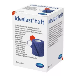 IDEALAST-barevný samolepicí obvaz 8 cm x 4 m modrý, 1 ks