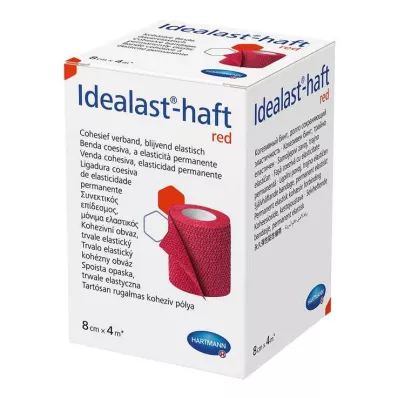 IDEALAST-barevný samolepicí obvaz 8 cm x 4 m červený, 1 ks
