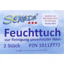 SENADA Vlhčené utěrky, 2 ks