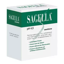 SAGELLA aktivní čisticí ubrousky, 10 ks