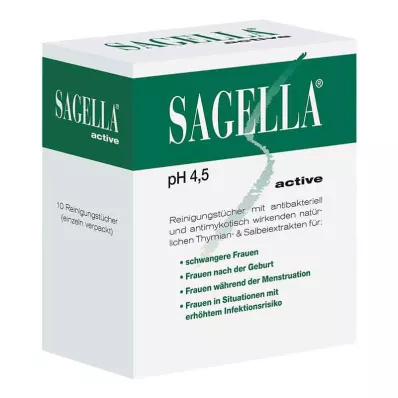 SAGELLA aktivní čisticí ubrousky, 10 ks