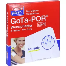 GOTA-POR Sterilní náplast na rány 60x100 mm, 5 ks