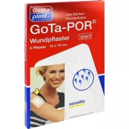 GOTA-POR Sádra na rány sterilní 100x150 mm, 5 ks