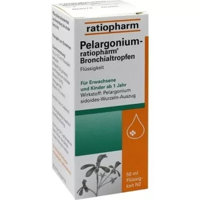 PELARGONIUM-RATIOPHARM Bronchiální kapky, 50 ml