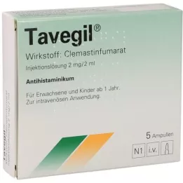 TAVEGIL Injekční roztok 2 mg/2 ml ampule, 5X2 ml